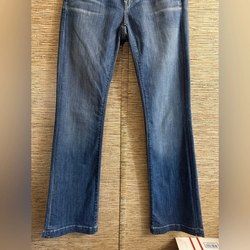 GAP 1969 Long & Lean Jeans Women Size 25 Blue Slim Bootcut Low Rise - Picture 3 of 9